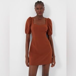 French Connection Berina Whisper Puff Sleeve Dress New with Tags